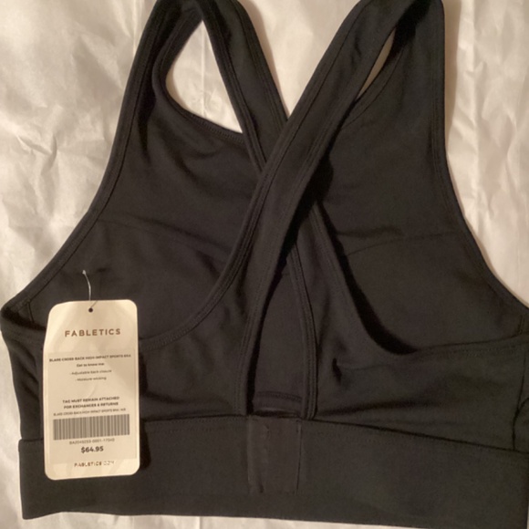 NWT Fabletics Blare Cross Back High Impact Sports Bra - Picture 2 of 3